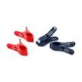 Tchibo 4 Handtuchclips - Blau