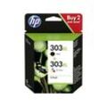 HP 303XL (3YN10AE) - Schwarz + 3 Farben - Druckerpatrone - Hohe Kapazität - Multipack