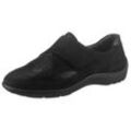 Klettschuh WALDLÄUFER "HENNI-Soft", Damen, Gr. 4 (37), schwarz, Nubukleder, Textil, Lackleder, sportlich, Schuhe, Slipper, Komfortschuh, Bequemschuh mit Orthotritt, Weite H