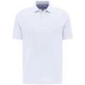 Poloshirt FYNCH-HATTON, Herren, Gr. S (46/48), weiß, Jersey, Obermaterial: 100% Baumwolle, unifarben, casual, normal, ohne Ausschnitt, Langarm, Shirts, mit kleinem Markenlogo