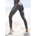 LASCANA ACTIVE Leggings schwarz Gr. XS (32/34) für Damen. Mit Logodruck. Eng