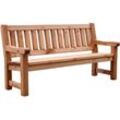 3-Sitzer Bank Sitz Kiefer Holz Garten Terrasse Lounge Balkon 184x69,5x96cm Hof