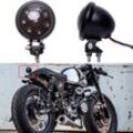 12V Motorrad Rückleuchten Bremslicht Rauch led Bremse Hinten Lampe für Street Bike Chopper Bobber Cafe Racer Cruiser.