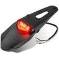 Motorrad-LED-Rücklicht mit Schmutzfänger für Motorräder XR250 XR400 XR650 WR250F WR450F CRF250X CRF450X crf, Kotflügel, Rot