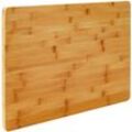 Dunedesign - 2cm dickes xl Schneidebrett 50x35cm Bambus Holz Schneidbrett Holzbrett Küche - holzfarben