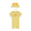 Nike Sportswear PE Set aus Strampler und Bucket Hat für Babys (0–9 Monate) - Gelb