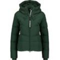 Winterjacke ALIFE & KICKIN "Damen MicaelaAK A", Damen, Gr. L, grün (schwarz forest), 100% Polyester, Jacken, Kurze warme Jacke mit gefütterten Reißverschlusstaschen und Kapuze