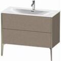 Duravit XViu Waschtisch-Unterschrank XV43030B111 101 x 59,1 x 48 cm, eiche kaschmir, 2 Auszüge, champagner matt