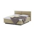 meinBett Polsterbettgestell Fara ¦ beige ¦ Maße (cm): B: 202 H: 102