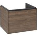 Villeroy und Boch Subway 3.0 Waschtisch-Unterschrank C577L1VH 57,2x42,9x47,8cm, mit LED/Griff Volcano black, arizona oak