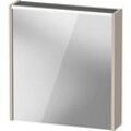 Duravit D-Code Spiegelschrank DC7105L91911000 650x700 mm, Taupe Matt, mit Beleuchtung und Steckdose E