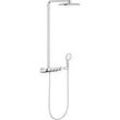 Grohe Rainshower SmartControl 360 Duo 26250LS0 Duschsystem, moon white, mit Aufputz Thermostat