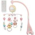 Skecten - Baby musikalische Projektion Bettglocke Rassel 23,5×59cm rosa