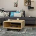 Hola Moderner Couchtisch Eiche Anthrazit Grau Mehrzweck h 32cm - Anthracite Grey - Decortie