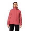 Fahrradjacke VAUDE "WOMEN'S ESCAPE BIKE WARM JACKET" Gr. 36, rot (brick), Web, Obermaterial: 100% Polyester, unifarben, Jacken, Wasserdicht, winddicht und atmungsaktiv