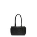 Umhängetasche LIEBESKIND BERLIN "Satchel S KAYLA MONOGRAM SHEEP NATURAL" Gr. B/H/T: 34,5cm x 16cm x 12cm, schwarz, Damen, Leder, Taschen, Henkeltasche Umhängetasche Schultertasche Tasche Damen