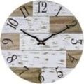 40 cm Vintage-Digital-Wanduhr, rundes Design, moderne, stumme, geräuschlose Holzdekoration, für Schlafzimmer, Schule, Wohnzimmer, Küche, Zuhause,