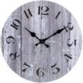 40 cm Vintage-Digital-Wanduhr, rundes Design, moderne, stumme, geräuschlose Holzdekoration, für Schlafzimmer, Schule, Wohnzimmer, Küche, Zuhause,