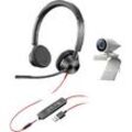 POLY Studio P5 Kit mit Blackwire 3325 Corded Headset, Mehrfarbig