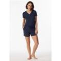 SCHIESSER Hose kurz Modal blau - Mix+Relax 36 female