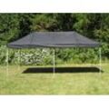 Dancover Faltzelt Faltpavillon Wasserdicht FleXtents Steel 3x6m Schwarz