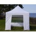 Dancover Faltzelt Faltpavillon Wasserdicht FleXtents Basic v.3, 3x3m Weiß, mit 4 Seitenwänden