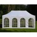 Dancover Faltzelt Faltpavillon Wasserdicht FleXtents Basic v.3, 3x6m Weiß, mit 4 Seitenwänden