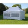 Dancover Faltzelt Faltpavillon Wasserdicht FleXtents PRO Peak Pagoda 3x6m Weiß, mit 6 Seitenwände