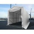 Dancover Lagerzelt PRO XL Bootszelt Zeltgarage Garagenzelt PRO XL 4x10x3,5x4,59m, PVC, Weiß