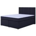 Boxspringbett - grau - H3 - Bonell-Federkern - 140x200 cm