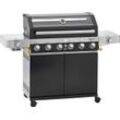 Gasgrill RÖSLE "BBQ-Station VIDERO, 25527", schwarz, B:157cm H:117,5cm T:57cm, Grills, G6-S Schwarz, 6 Brenner, extra Primezone/Seitenbrenner, VARIO+