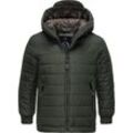 Winterjacke RAGWEAR "Coolio", Jungen, Gr. 140, grün (olivgrün), Außenmaterial: 100% Polyester, Innenfutter: 100% Polyester, Wattierung: 100% Polyester, casual, gerade hüftbedeckend, hoch geschlossener Ausschnitt, Jacken, Gesteppte Winter-Outdoorjacke mit Kapuze