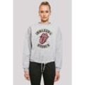 Sweatshirt F4NT4STIC "The Rolling Stones Tour '78 Vector", Damen, Gr. L, grau (erdgrau), Obermaterial: 65% Baumwolle, 35% Polyester, casual, oversize, Rundhals, Sweatshirts, Premium Qualität