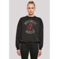 Sweatshirt F4NT4STIC "The Rolling Stones Tour '78 Vector", Damen, Gr. L, schwarz, Obermaterial: 65% Baumwolle, 35% Polyester, casual, oversize, Rundhals, Sweatshirts, Premium Qualität