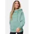 Kapuzensweatshirt DECAY Gr. M, grün (mint), Damen, 65% Baumwolle, 35% Polyester, bedruckt, Sweatshirts, mit dezentem Frontprint