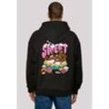 Kapuzenpullover F4NT4STIC "Scooby Doo Life Is Sweet" Gr. 4XL, schwarz, Herren, Obermaterial: 100% Baumwolle, Pullover, Print