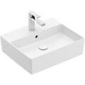 Villeroy und Boch Villeroy & Boch Memento 2.0 Waschtisch 4A0750RW 50x42cm, mit Hahnloch, & Überlauf, Stone White C+