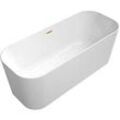 Villeroy und Boch Villeroy & Boch Finion freistehende Badewanne 177FIN7A2BCV301 170x70cm, Schürze Colour on Demand, weiß, champagne