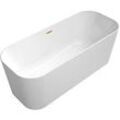 Villeroy und Boch Villeroy & Boch Finion freistehende Badewanne 177FIN7N2BCV401 170x70cm, Wasserzulauf, Schürze Colour on Demand, weiß, champagne