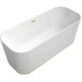 Villeroy und Boch Villeroy & Boch Finion freistehende Badewanne 177FIN7A3BCV201 170x70cm, Design-Ring, Schürze Colour on Demand, weiß, gold