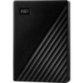 WD My Passport 6 TB Externe Festplatte 6.35 cm (2.5 Zoll) USB 3.2 Gen 1, USB 2.0, Micro USB-B Schwarz WDBR9S0060BBK-WESN