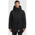 Steppjacke KHUJO "WELM MATT", Herren, Gr. XXL (44), schwarz, Web, Steppware, Obermaterial: 100% Polyester. Futter: 100% Nylon. Wattierung: 100% Polyester, unifarben, casual, Langarm, Jacken