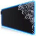 Titanwolf RGB Gaming Mauspad, Mousepad XL 800 x 300mm verbessert Präzision & Geschwindigkeit, Titanwolf