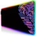 Titanwolf RGB Gaming Mauspad, Mousepad XL 800 x 300mm verbessert Präzision & Geschwindigkeit, Vector Gradient