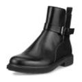 Stiefelette ECCO "METROPOLE AMSTERDAM", Damen, Gr. 39, schwarz, Leder, klassisch, Schuhe, Boots, Blockabsatz, mit wasserdichter ECCO-Technologie