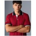 Poloshirt TRIGEMA "TRIGEMA Poloshirt aus Coolmax Material" Gr. L, braun (kirsch), Herren, 100% Polyester (recycelt), Shirts