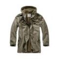 Allwetterjacke BRANDIT "Brandit Herren BW Flag Parka" Gr. 4XL, grün (olive), Herren, 100% Baumwolle, unifarben, Jacken