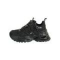 Trainingsschuh BUFFALO "Buffalo Damen Buffalo Triplet Hollow Sneaker Low", Damen, Gr. 36, schwarz, Kunstfaser, Schuhe