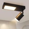 Gbly - led Deckenlampe Schwarz Deckenleuchte - Deckenstrahler 3000k 10W Deckenspot GU10 Flurlampe Modern Wandleuchte Innen für Küche Schlafzimmer Flur