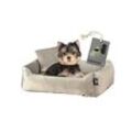 Rohrschneider ® Hundebett inkl. Gratis-Beigabe, Kuschelsofa taupe S